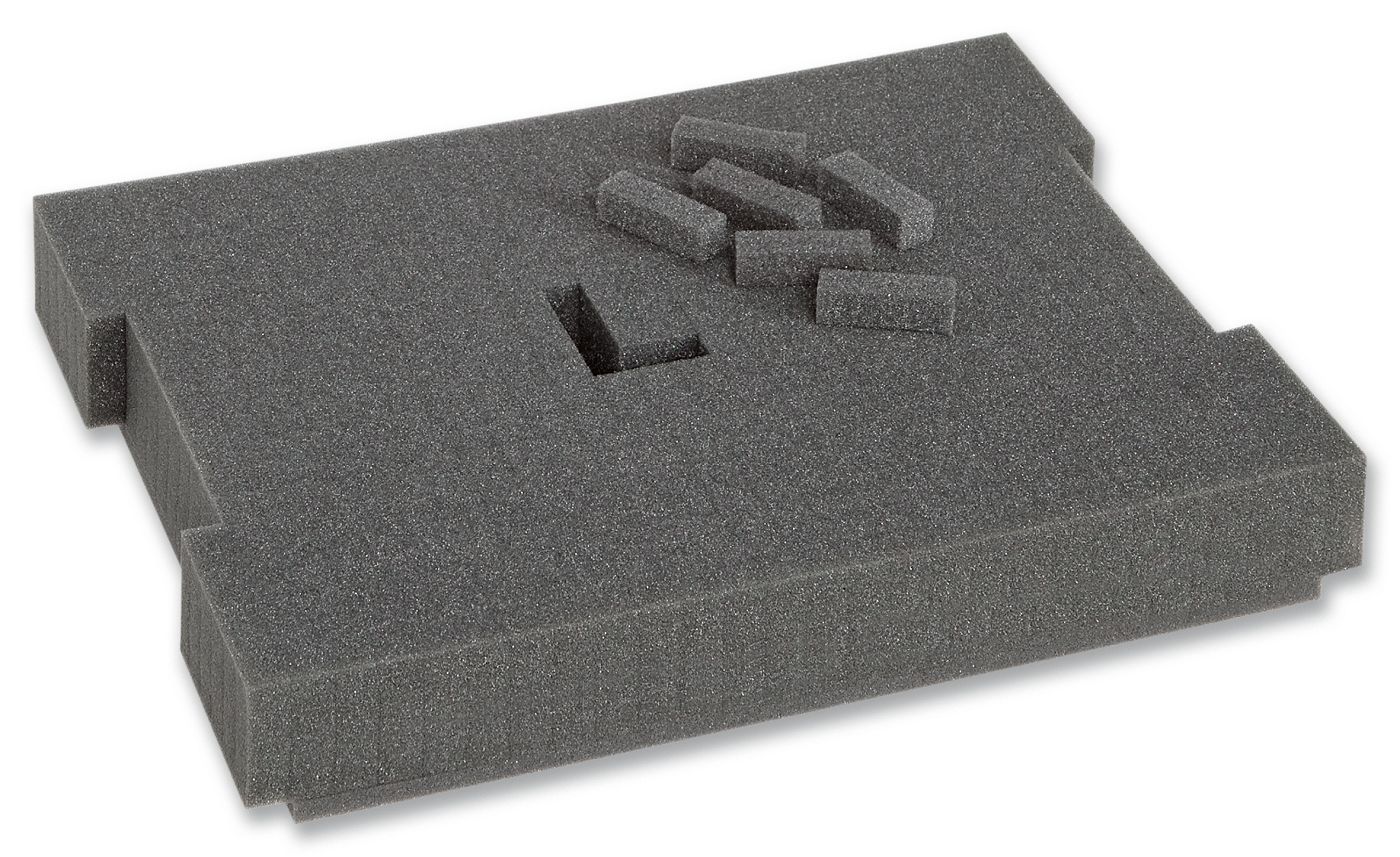BS SYSTEMS 6000003672 Rectangular Foam Insert, For Use With L-BOXX 102 Lid Transparent, L-BOXX 102