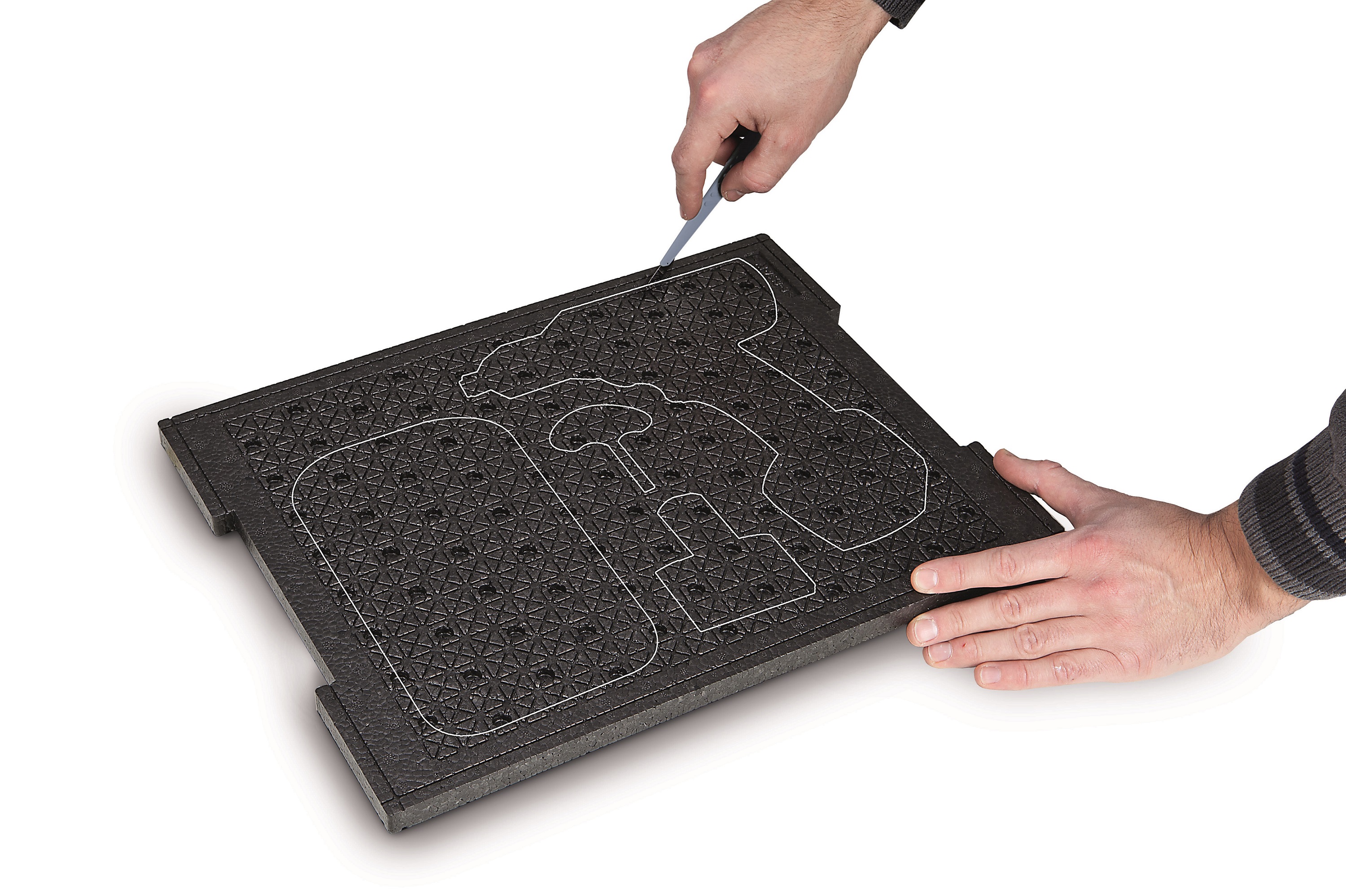 6000003674 BS SYSTEMS  Rectangular Foam Insert, For Use With LS-BOXX, L-BOXX 136