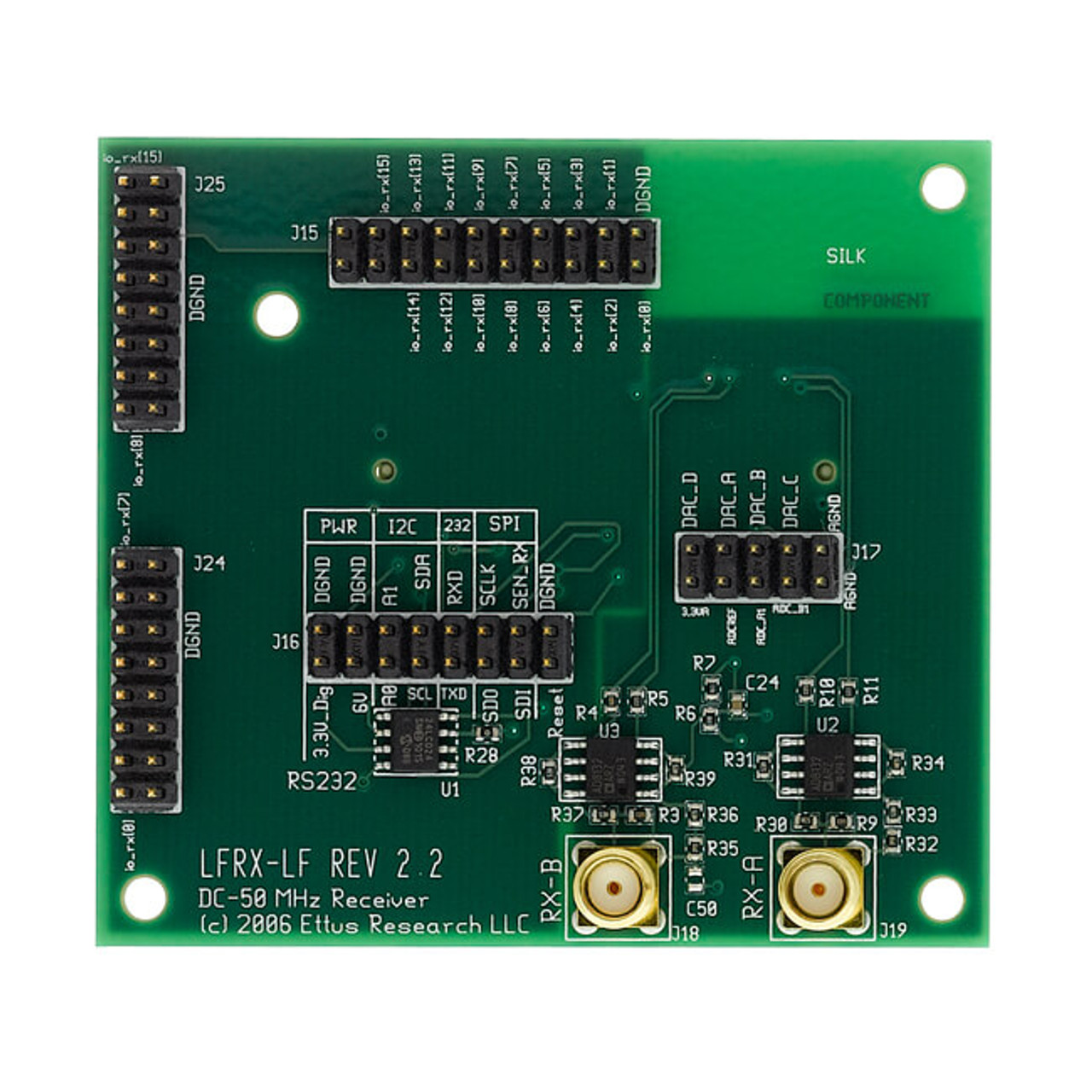 Digilent USRP N200/N210 Ettus LFRX Daughter Board for GNU Radio, LabVIEW and Simulink 6 GHz 6002-410-029
