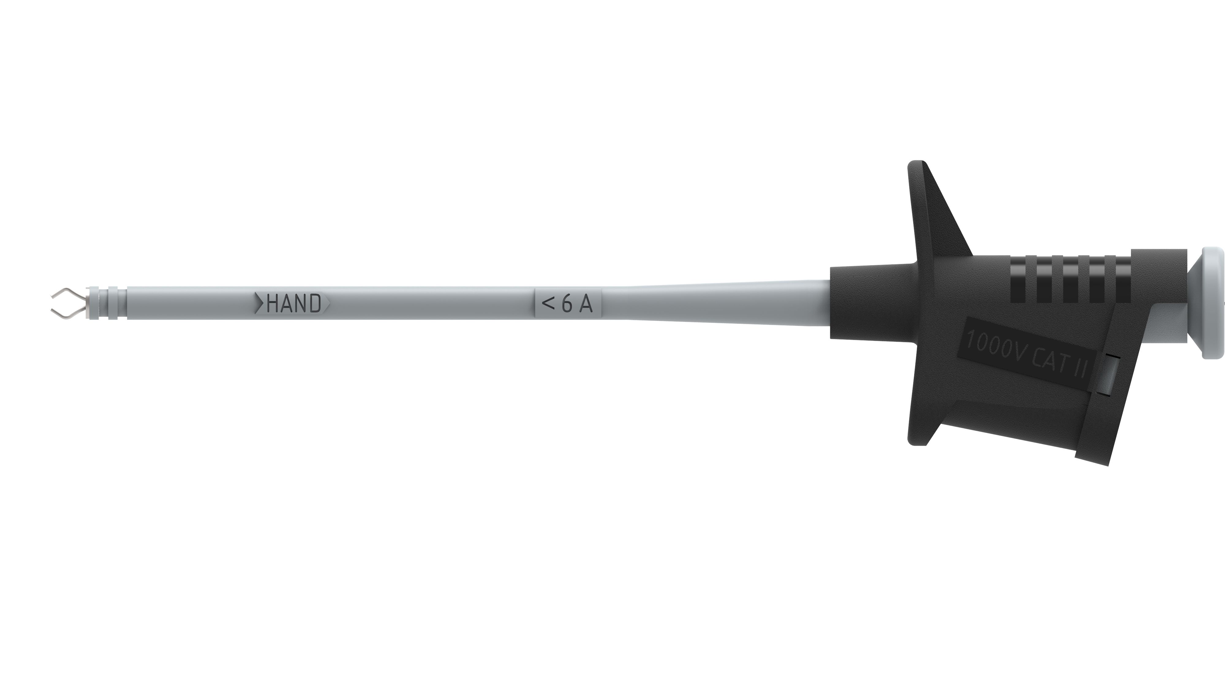 Electro PJP Black Grabber Clip, 1 kV, 6A, 4 mm Socket