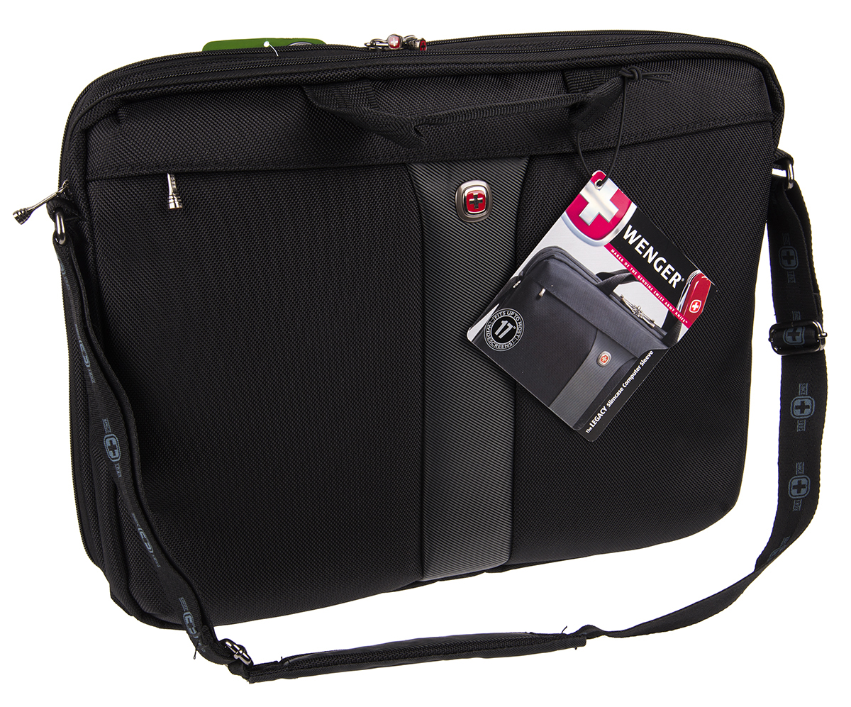 Wenger Legacy 17 in Briefcase, Black