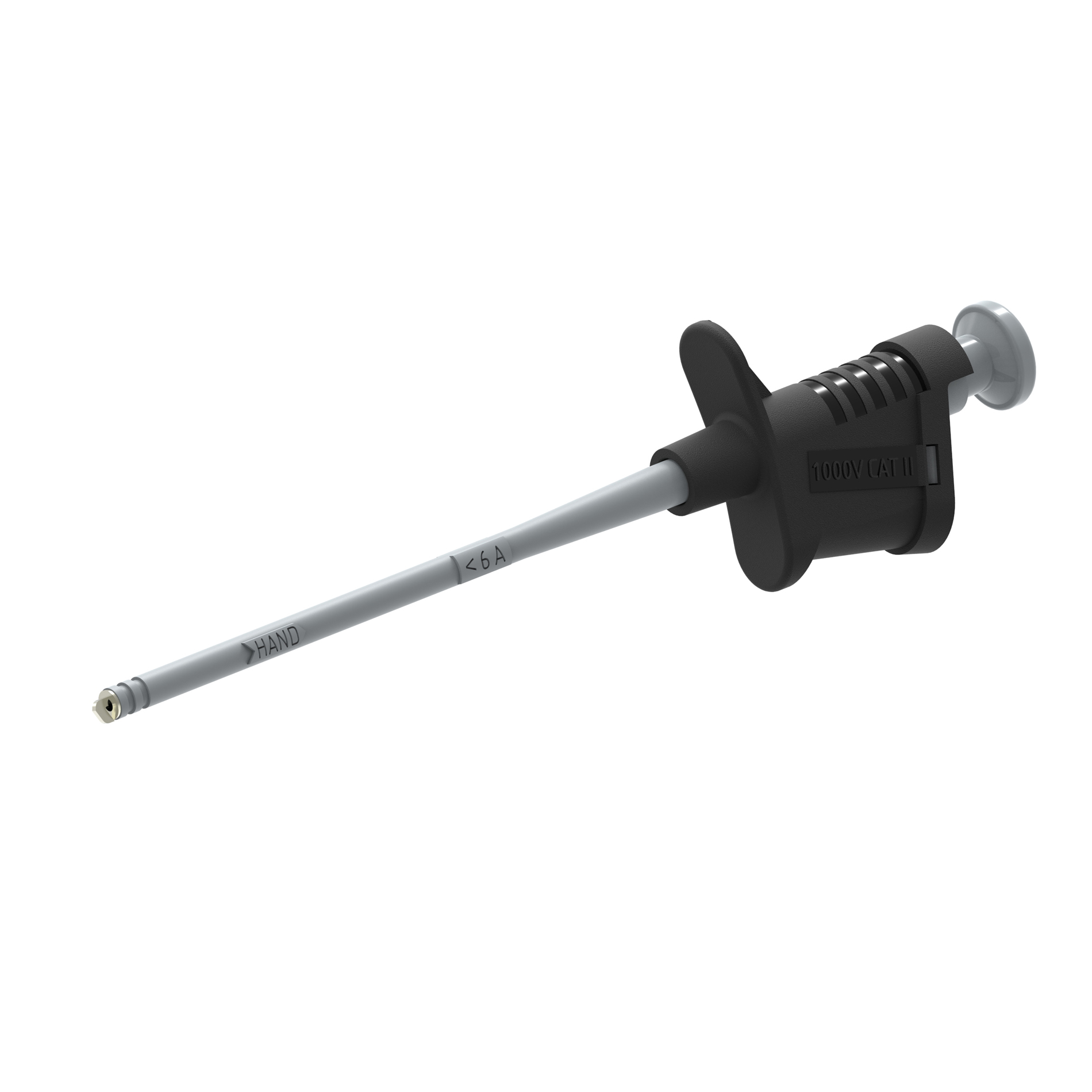 Electro PJP Black 4 mm Banana Female, 4.5 mm Tip Hook Clip, 1kV 6A