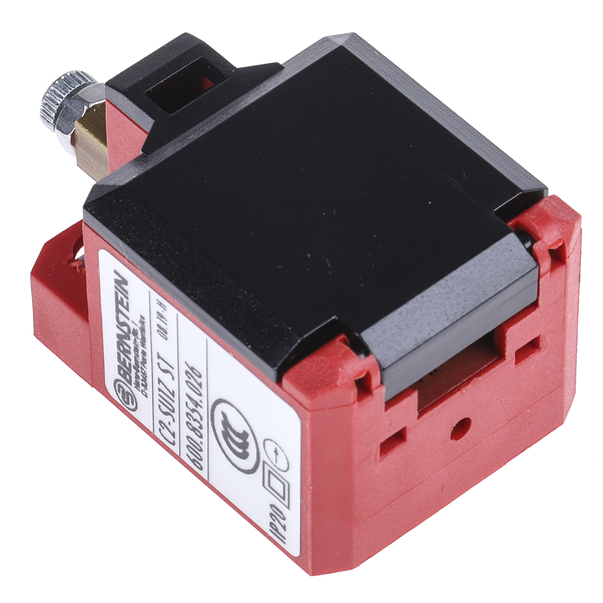 6008354026 Bernstein AG C2 Series Plunger Interlock Switch, 1 NO/1 NC, IP20, Glass Reinforced Plastic Housing