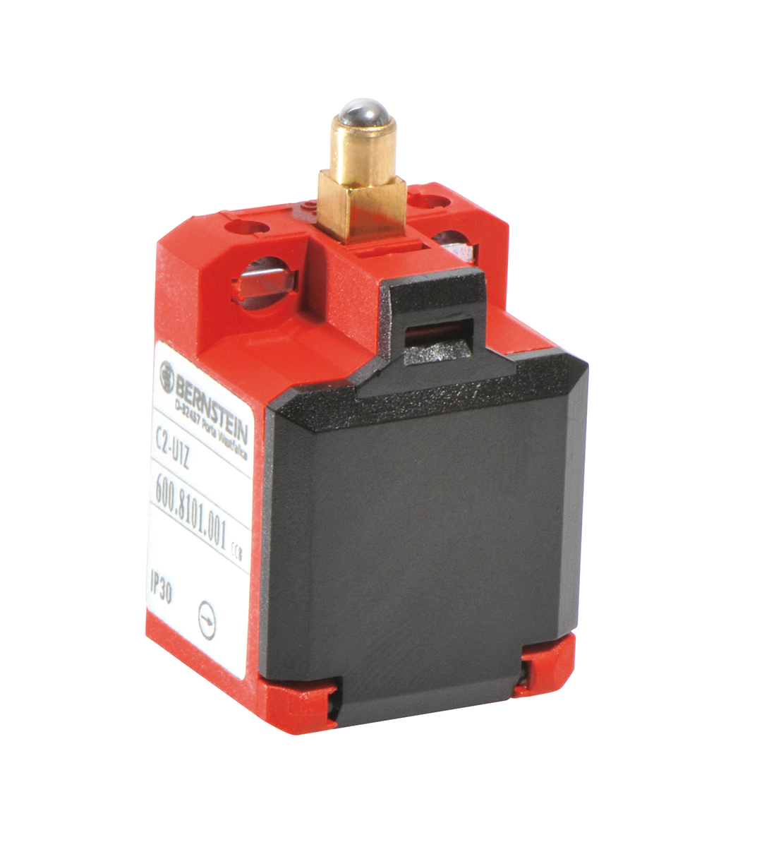 Bernstein AG C2 Series Plunger Limit Switch, DPST, IP20, IP30, Thermoplastic Housing, 250V ac, 10A