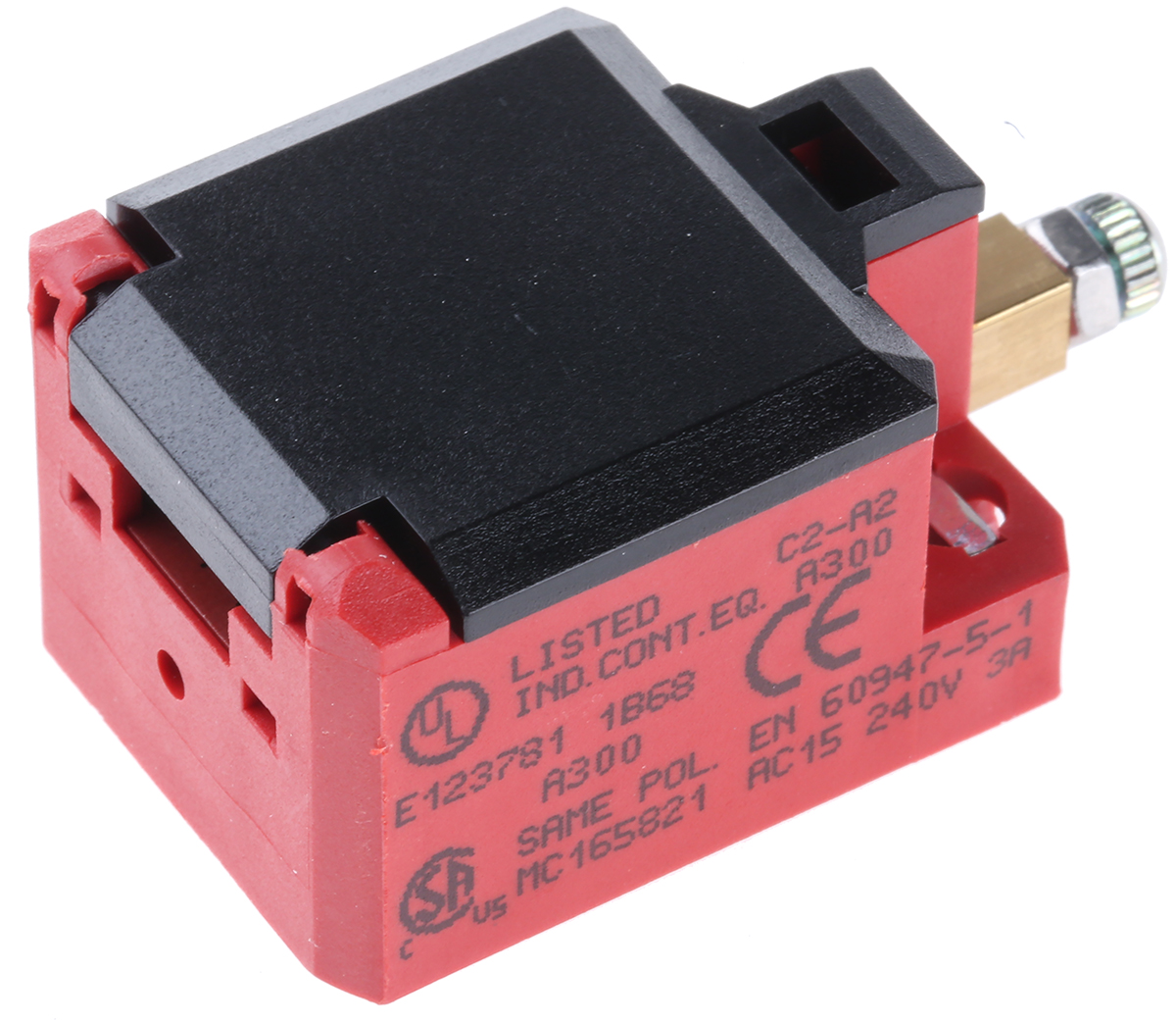 Bernstein AG C2 Series Plunger Interlock Switch, 2 NC, IP20, Glass Reinforced Plastic Housing