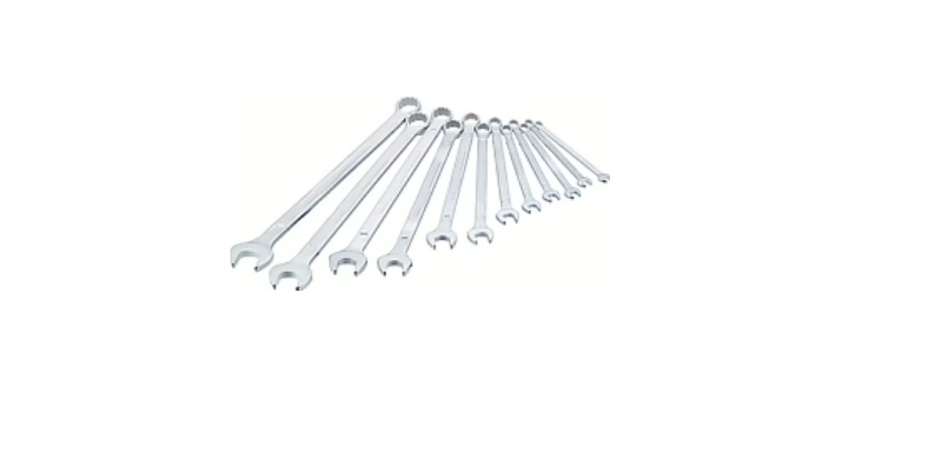 HAZET 12-Piece Wrench Set, 10 to 32 mm, Chrome Vanadium Steel