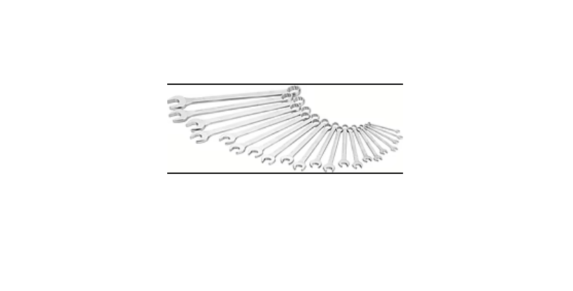 HAZET 21-Piece Wrench Set, 6 to 34 mm, Chrome Vanadium Steel