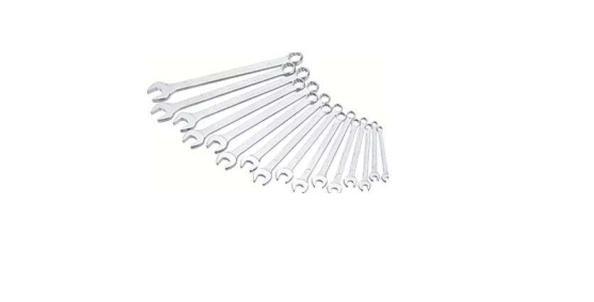 HAZET 16-Piece Wrench Set, 7 to 24 mm, Chrome Vanadium Steel