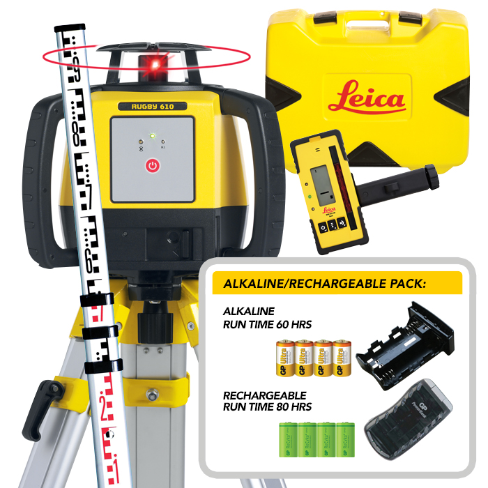 Leica Rugby 610 600 635 nm Laser Colour Red Rotary Laser