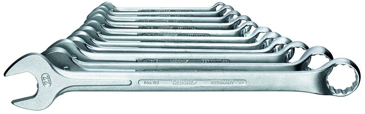 Gedore 11-Piece Combination Wrench Set, 8, 9, 10, 11, 12, 13, 14, 15, 17, 19, 22 mm, 31Crv3