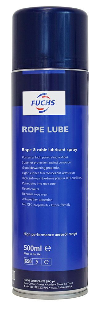 Fuchs Rope Lube Lubricant Aerosol 500 ml Spray
