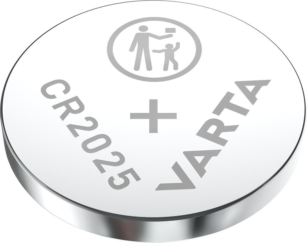 6025101415 Varta CR2025 Coin Battery, 3 V, 20 mm Diameter, 5 Pack