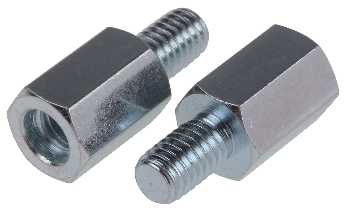 RS PRO Standoff M6, 14 mm Body, 10 mm Stud, Steel