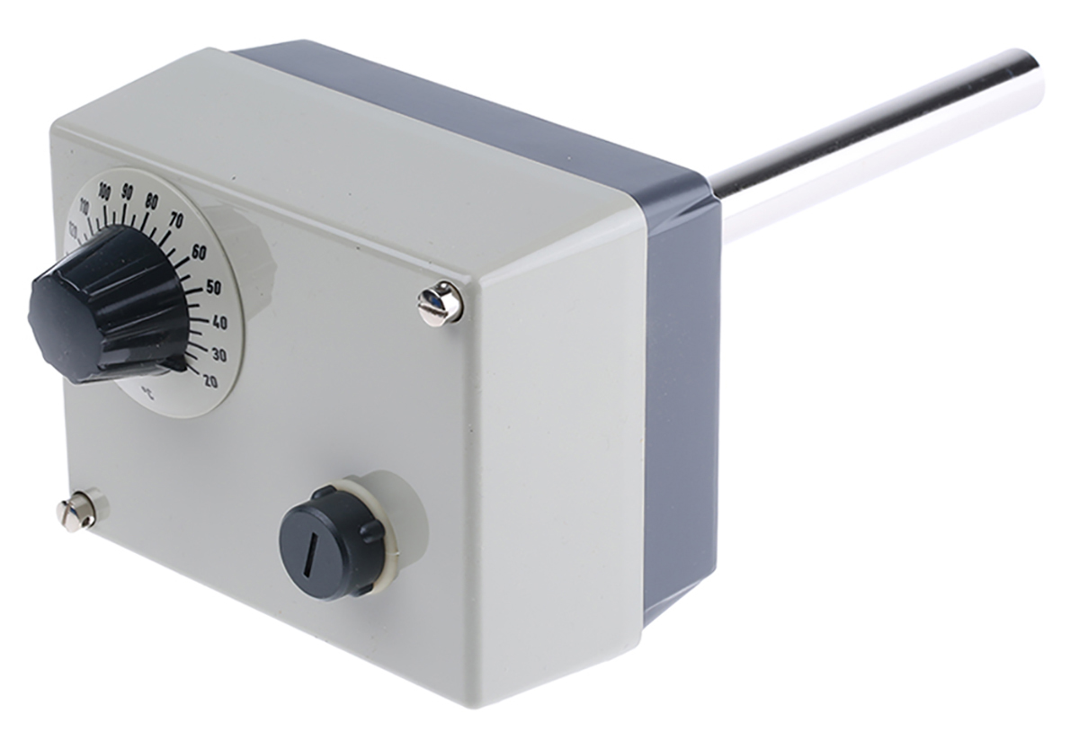 Jumo Surface Mounted Thermostat Thermostat, 80 °C Max Safety Temperature Limiter, Temperature Monitor, Temperature