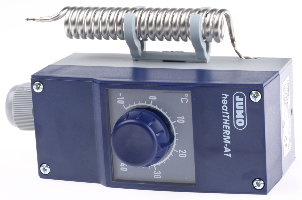 Jumo Capillary Thermostat, 50 °C Max Safety Temperature Monitor, Safety Temperature Limiter, Temperature Monitor,