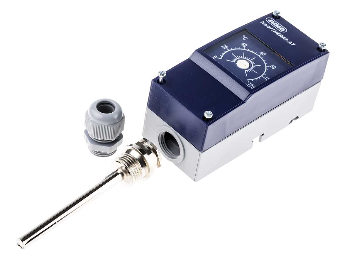 Jumo Surface Mount Thermostat Thermostat, 50 °C Max Safety Temperature Limiter, Safety Temperature Monitor, Temperature