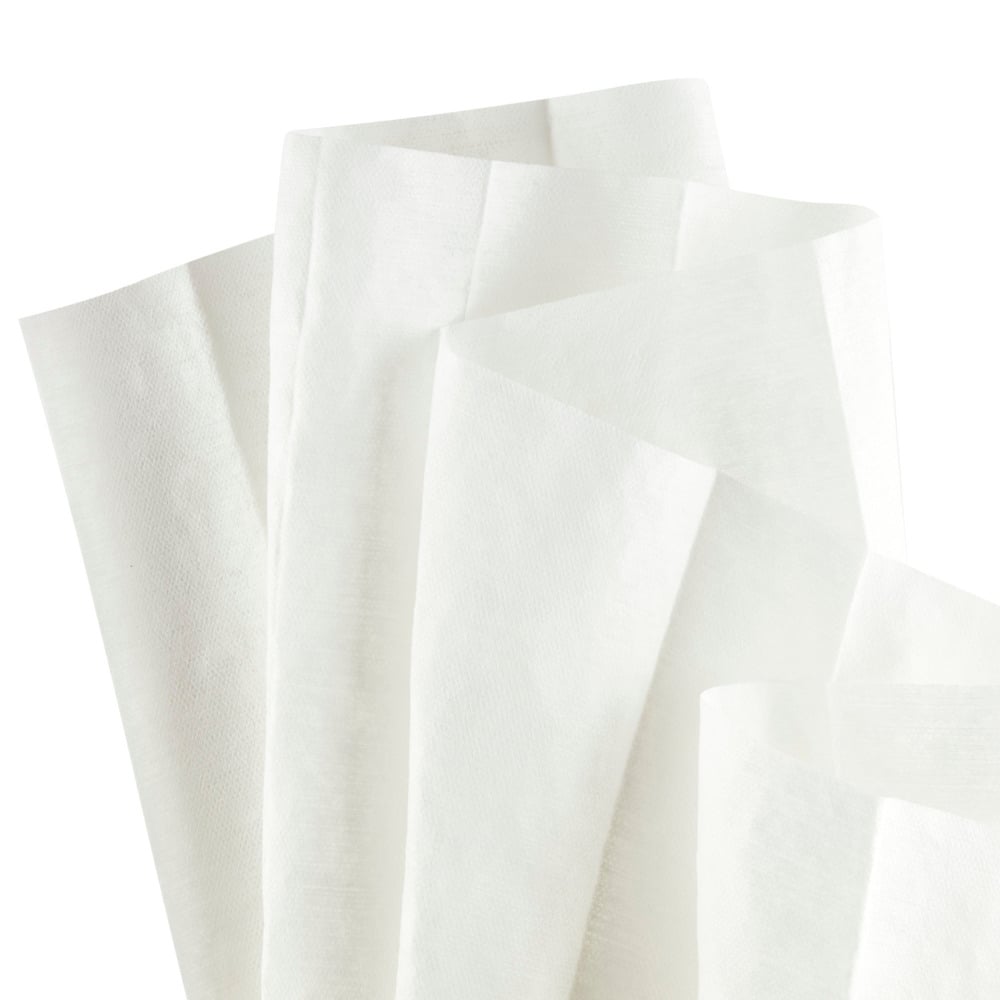6035 WYPALL WYPALL White Cloths for Industrial Cleaning, Dry Use, Box of 200 Per Pack, 418 x 283 mm, Repeat Use