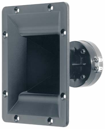 Visaton 300W Black Horn Speaker, 8 Ω 16 Hz, 1200 Hz