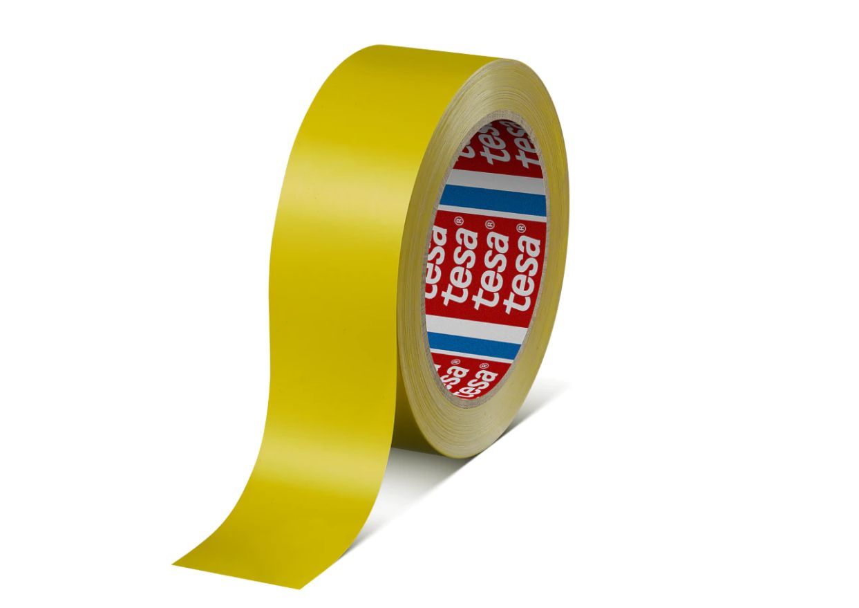 Tesa Yellow 60404 Premium Packaging Tape, 66 m x 25mm