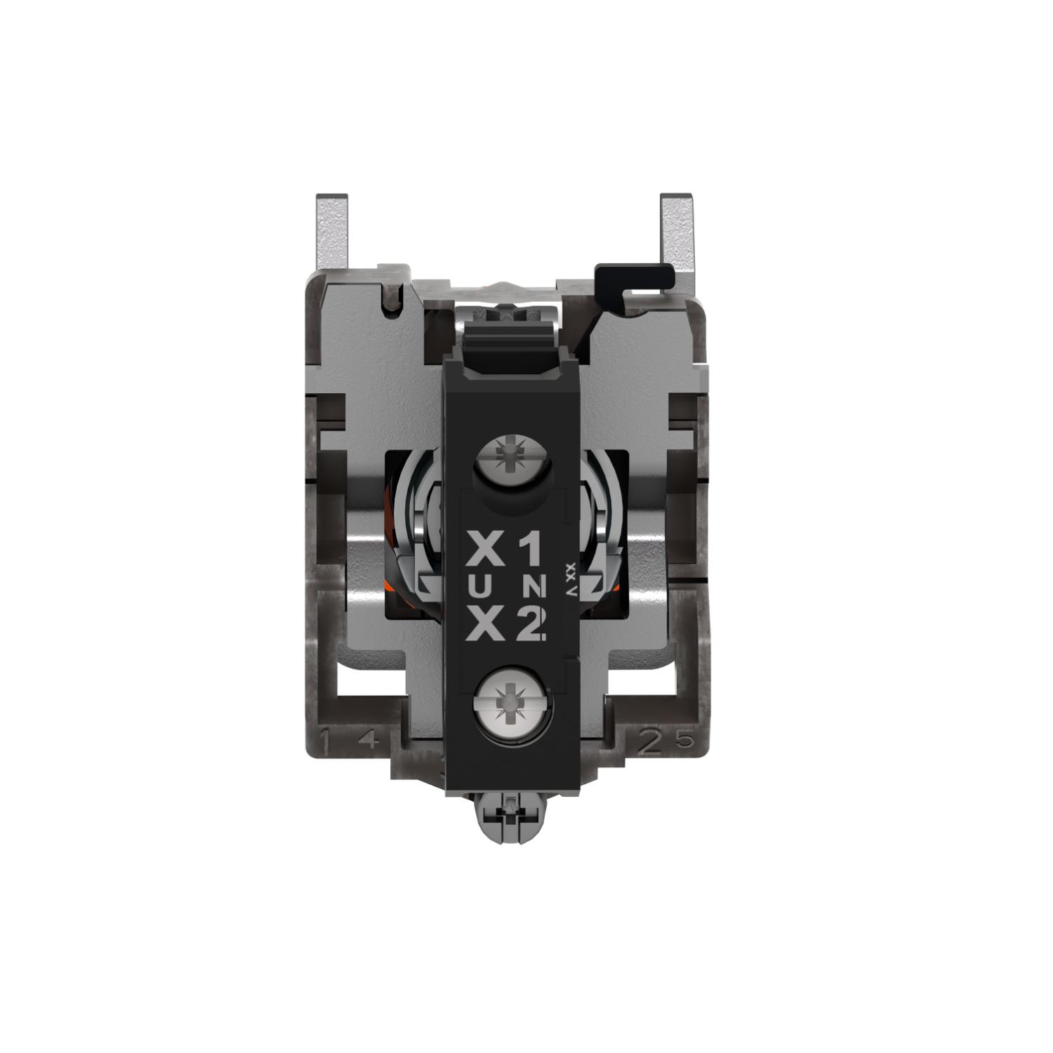 Schneider Electric Harmony XB4 Orange LED Pilot Light, 22mm Cutout, IP66, IP67, IP69, IP69K, 24 V ac/dc