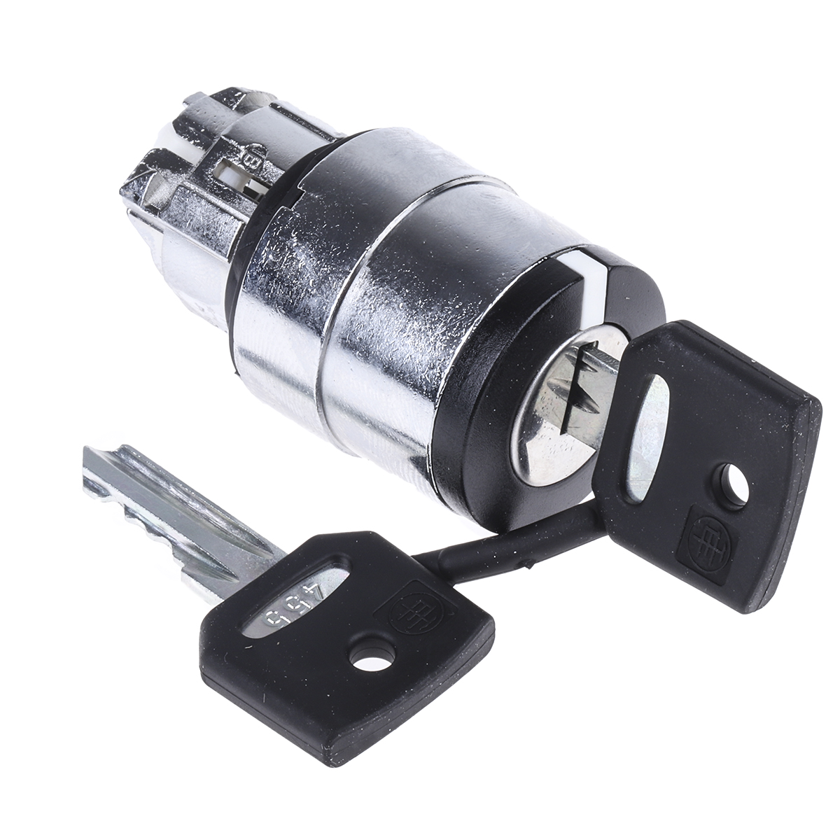 zb4bg6 Schneider Electric ZB4BG6, Harmony XB4 2 Position Key Switch Head Spring Return Right to Left