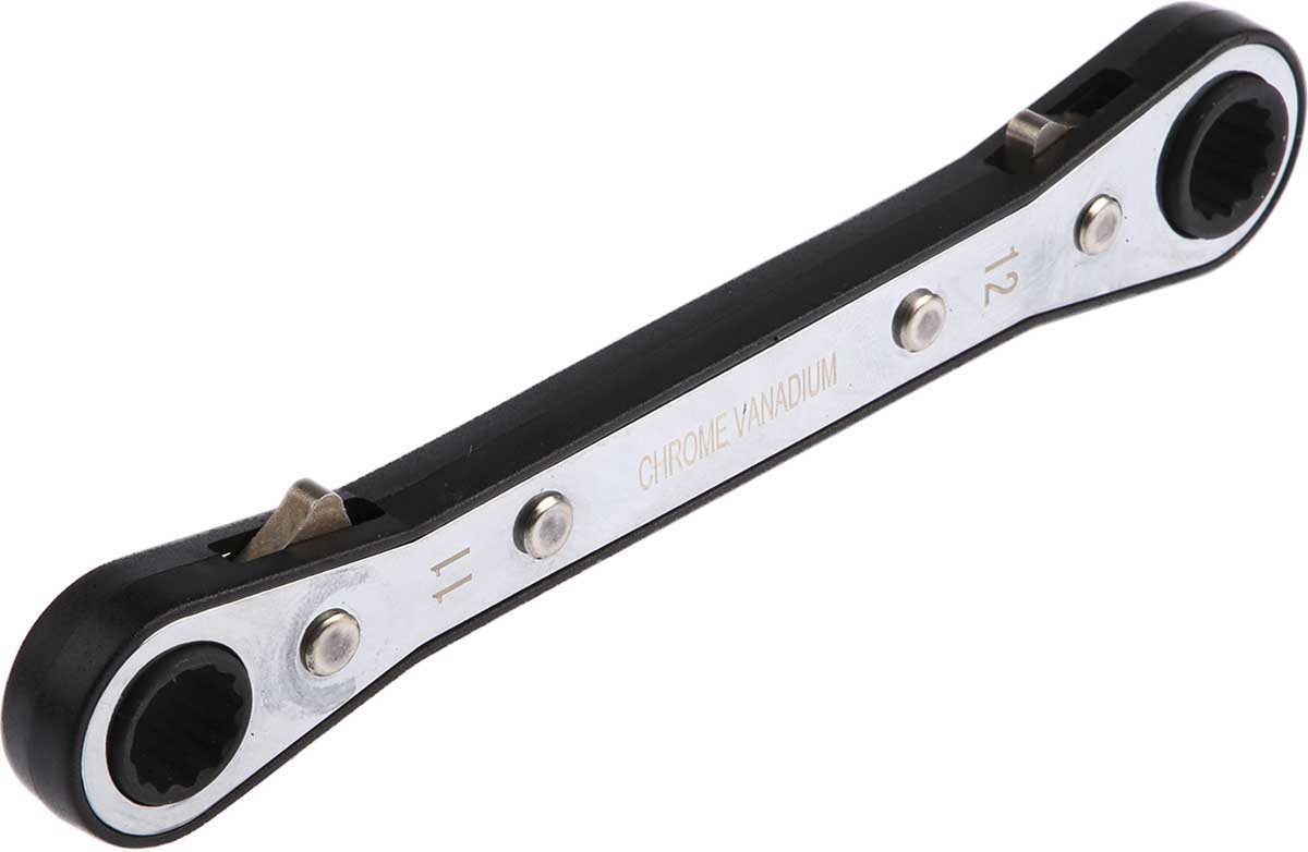606-945 RS PRO 5-Piece Spanner Set, 7 x 8 To 15 x 17 mm, Chrome Vanadium Steel