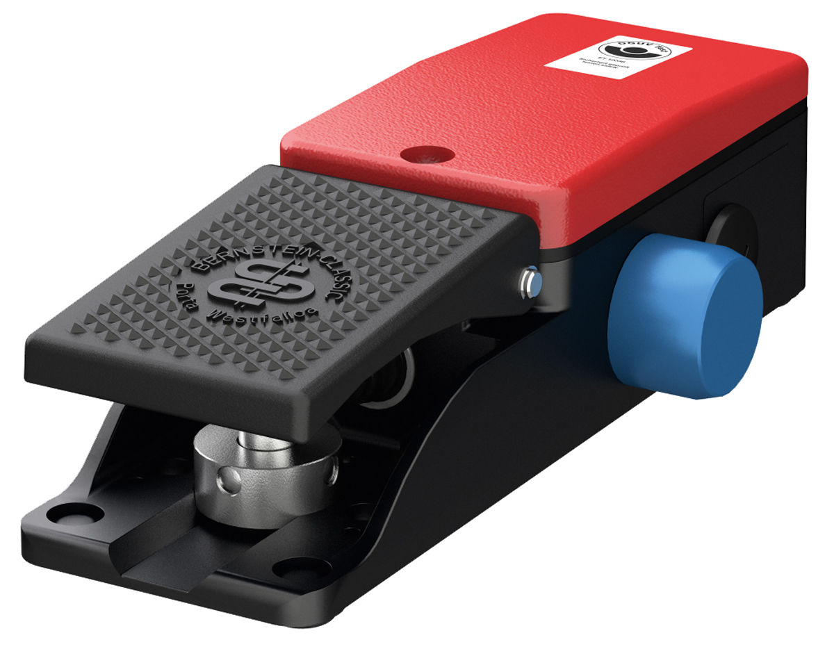 Bernstein AG Latching Foot Switch - DPDT Aluminium 5 A Contact Current, 240 V ac Contact Voltage