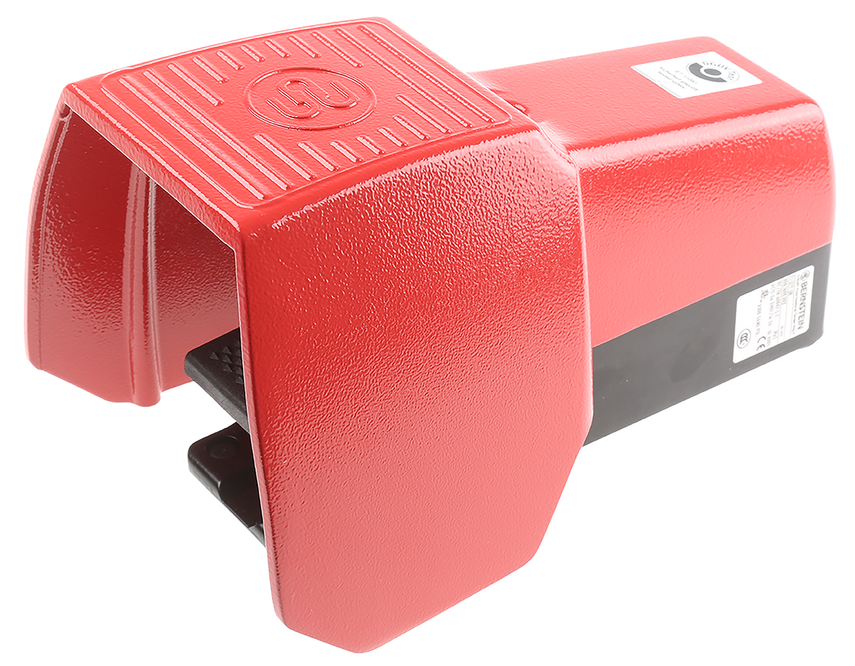 Bernstein AG 2 Step Foot Switch - SPDT Aluminium 10 A Contact Current, 400 V ac Contact Voltage