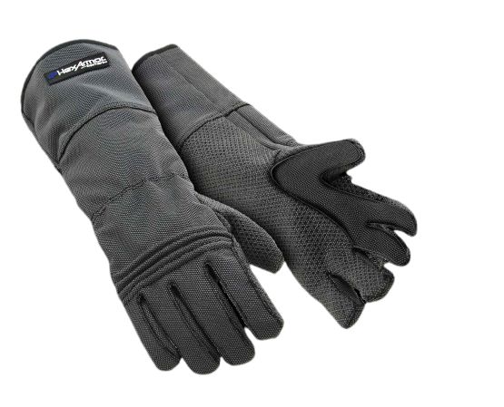 Hexarmor 400R6E Grey Super Fabric Work Gloves, Size 8, Silicone Coating