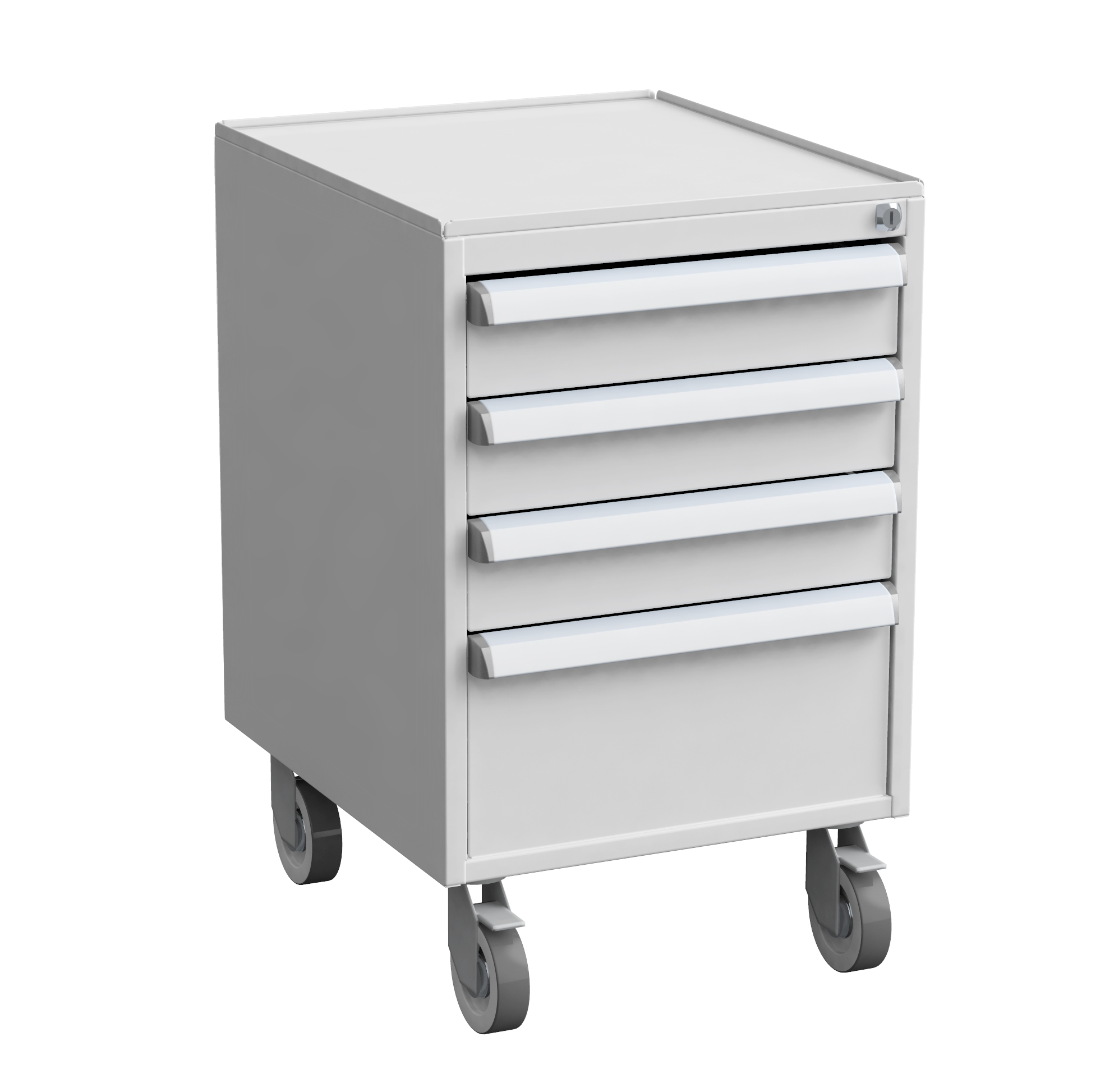 Treston Drawer Unit, Steel, 700 mm x 450mm x 520 mm, Grey