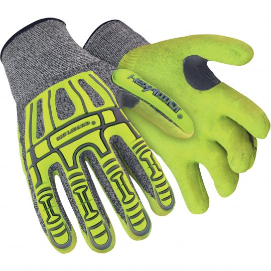 Hexarmor Yellow Fibreglass, HPPE Work Gloves, Size 7, Nitrile Coating