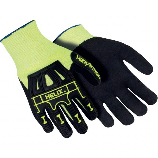 Hexarmor Helix 3000 Black Fibreglass, HPPE Work Gloves, Size 10, Nitrile Coating