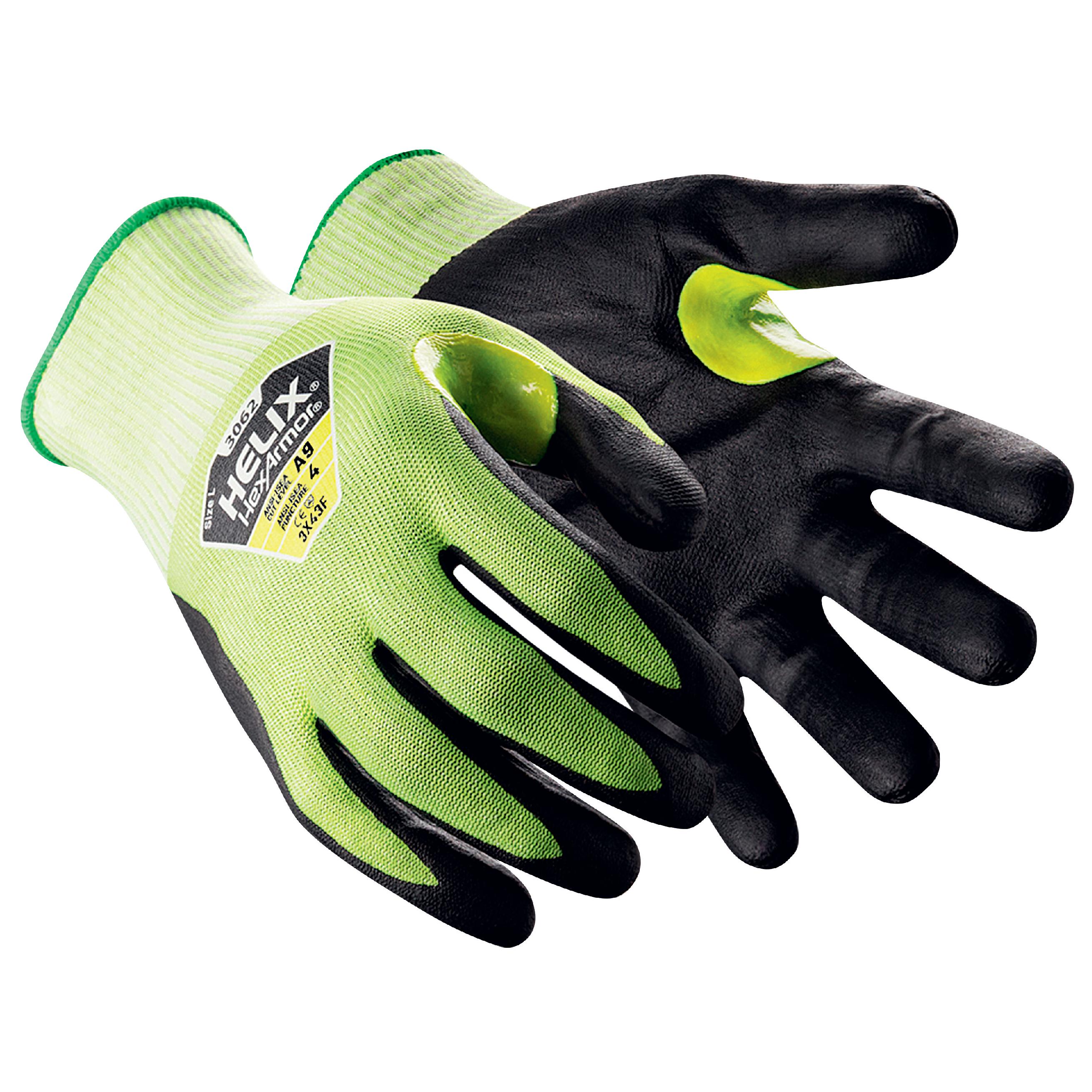 Hexarmor 3062 Yellow HPPE, Metal Fibre Work Gloves, Size 11, Nitrile Foam Coating