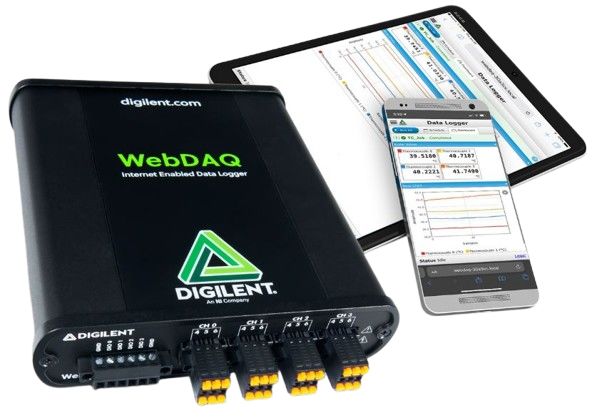 Digilent WebDAQ 904 I/O Sensor Data Logger, 4 Channel
