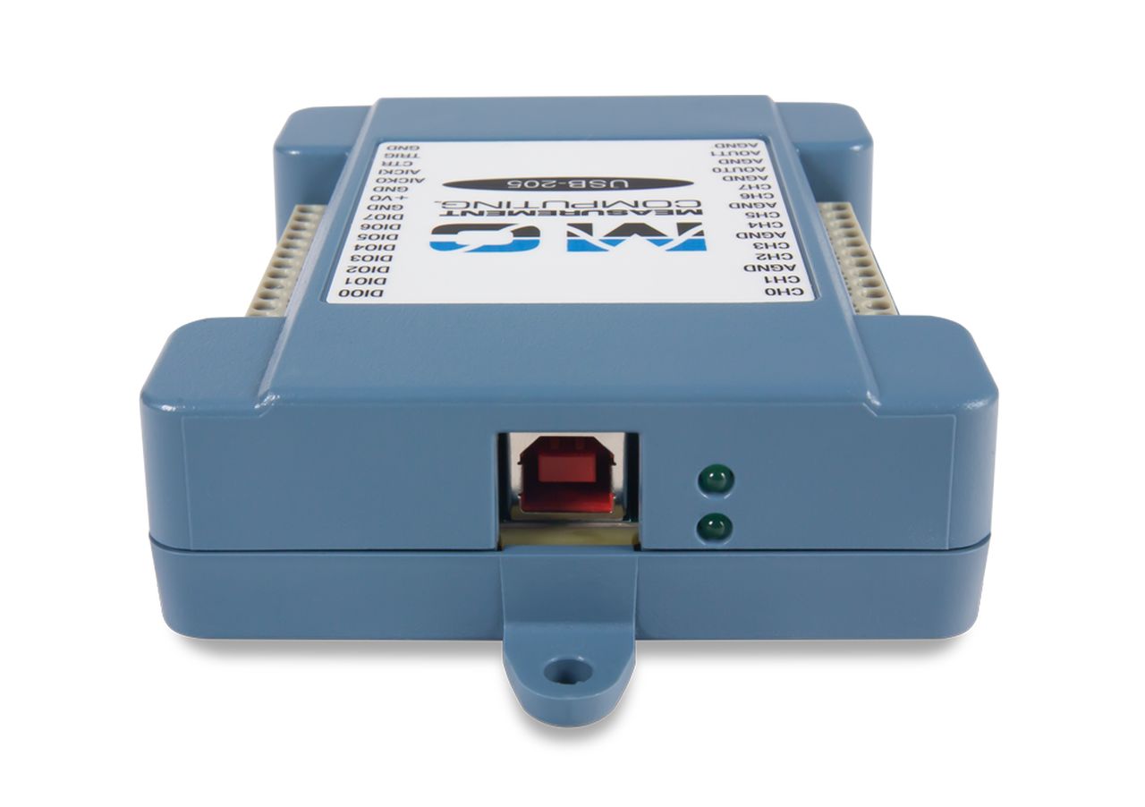 6069-410-009 Digilent MCC USB-205 Data Acquisition 8-Channel, USB, 500 ksps, 12 bit