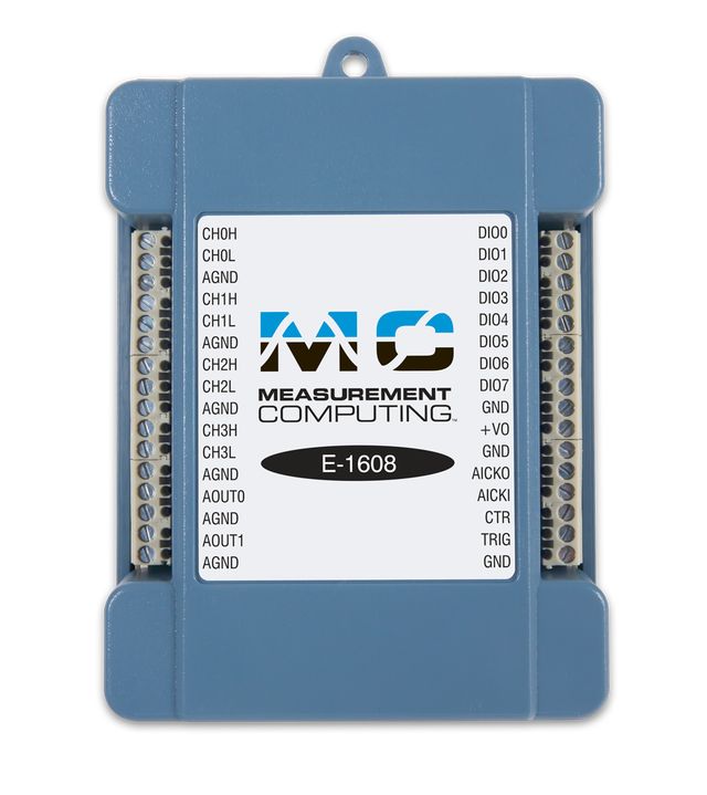 6069-410-016 Digilent MCC E-1608 Data Acquisition 8-Channel, Ethernet, 250 ksps, 16 bit