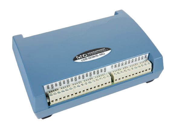 Digilent MCC USB-1208HS-4AO Data Acquisition, USB, 1 ksps, 13 bit