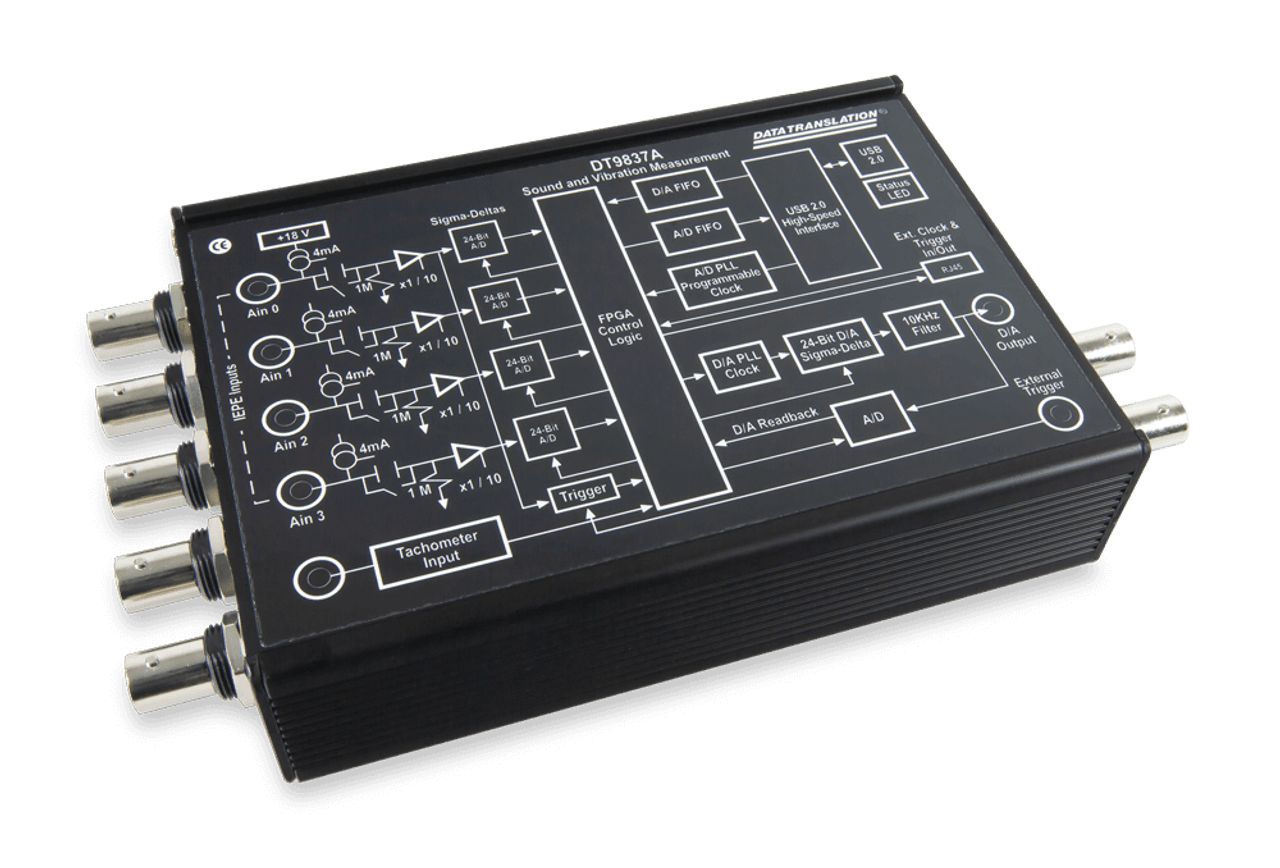 Digilent DT9837A Data Acquisition 4-Channel, USB, 52.7 ksps, 24 bit