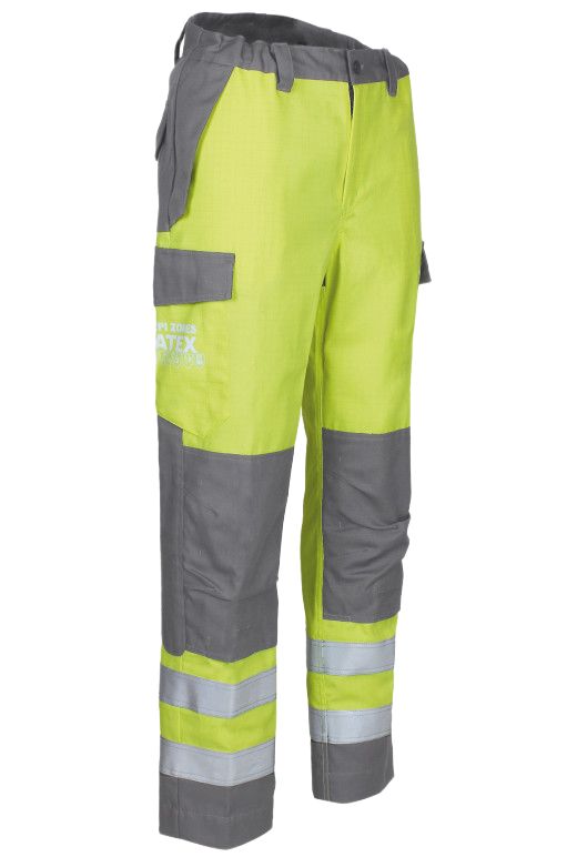 DMD 606970ATXT Hi Vis Trouser Yellow, Grey 85cm Leg