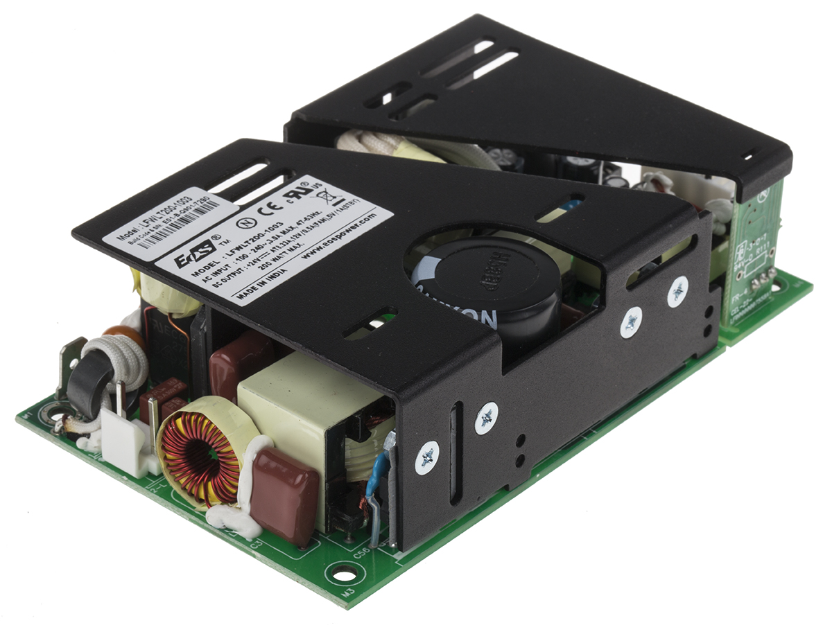 EOS Switching Power Supply, LFWLT200-1003, 24V dc, 8.33A, 200W, 1 Output, 120 → 390 V dc, 90 → 264 V ac