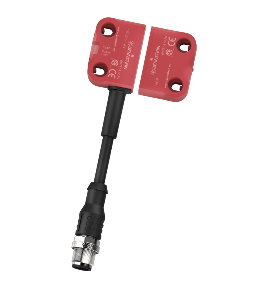 Bernstein AG SRF Series RFID Non-Contact Safety Switch, Nylon Housing, 24V dc, M12