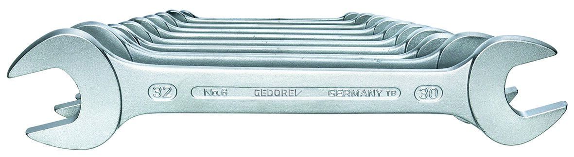 Gedore 12-Piece Spanner, 6x7, 8x9, 10x11, 12x13, 14x15, 16x17, 18x19, 20x22, 24x27, 30x32 mm, 31Crv3