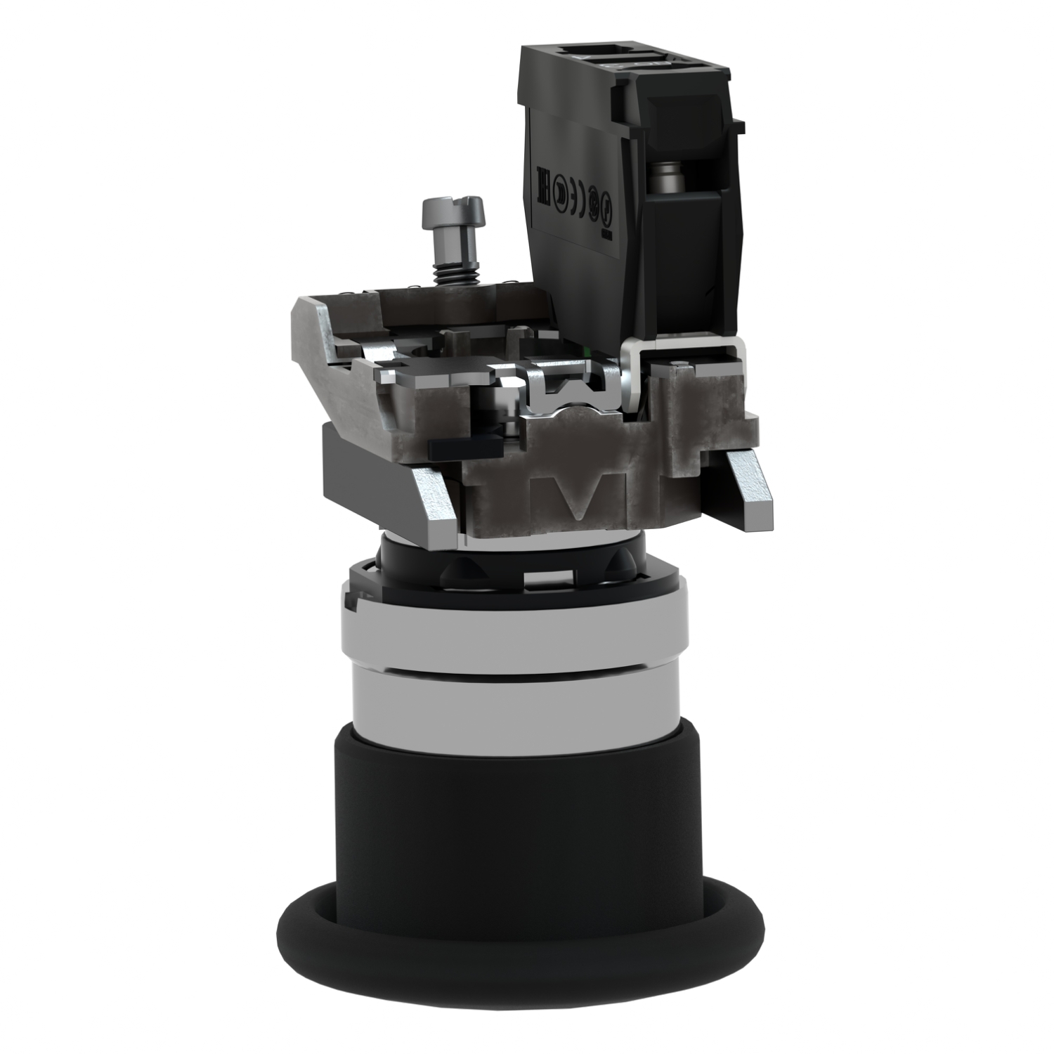 xb4bc21 Schneider Electric Harmony XB4 Black Push Button NO Spring Return