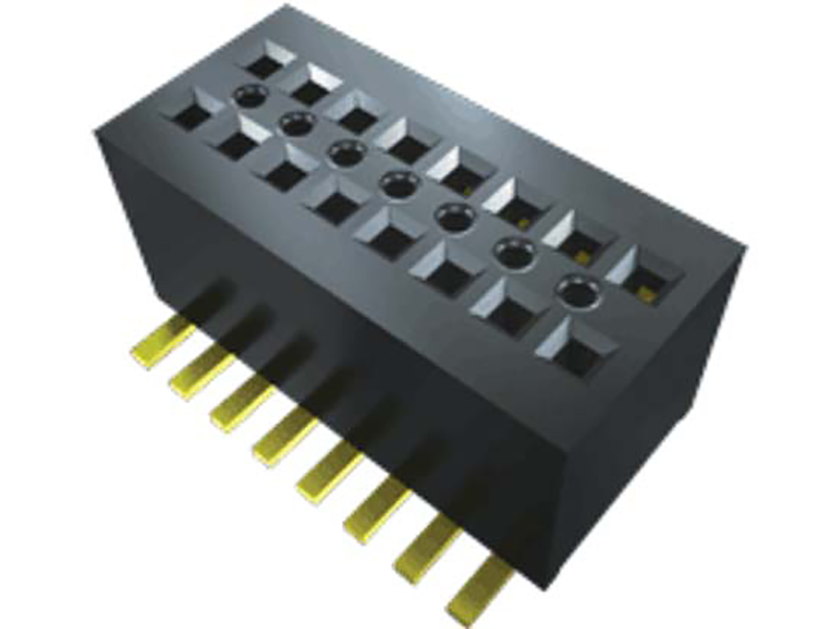 Samtec CLE Series Straight Surface Mount PCB Socket, 25-Contact, 2-Row, 0.8mm Pitch, Solder Termination