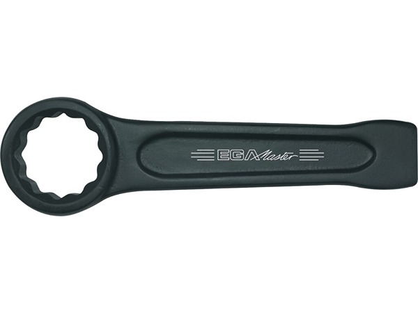 Ega-Master Ring Wrench, 165mm Overall, 24 mm Jaw Capacity, Straight Handle