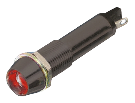 Dialight 609 Series Red Panel Mount Indicator, 24V dc, Solder Tab Termination
