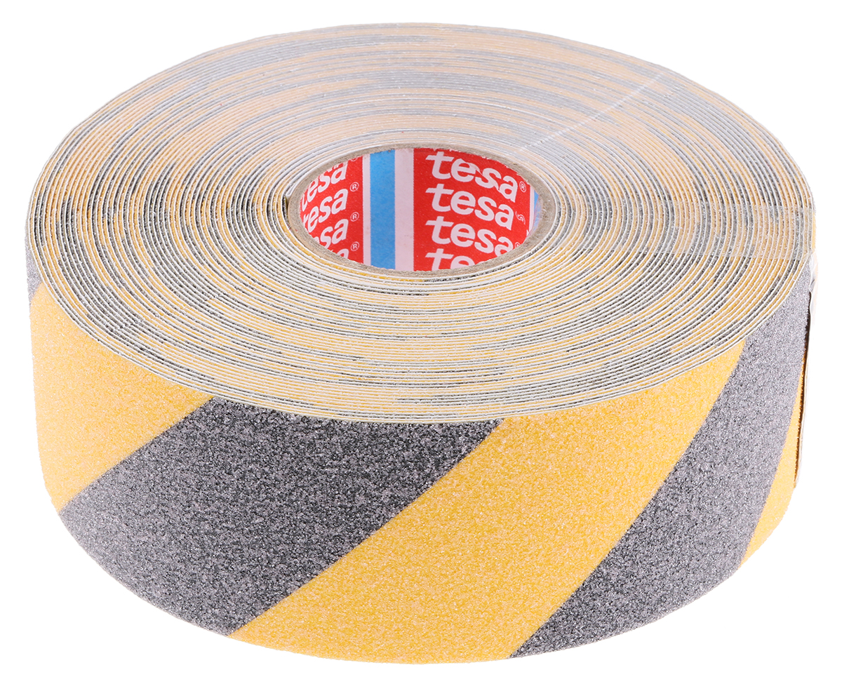 Tesa 60951 60951 Yellow, Black 15 m Anti-Slip Hazard Tape, 50mm x 900 μm Thickness