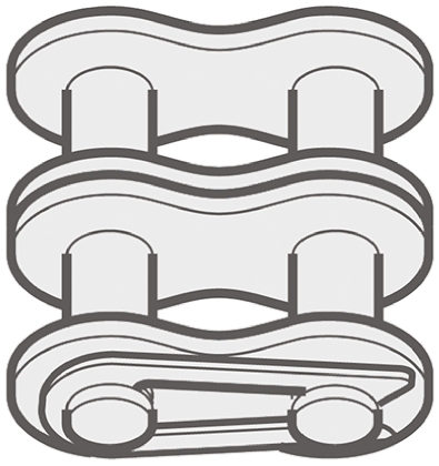Renold Renold 60-2 Offset Link Steel Roller Chain Link