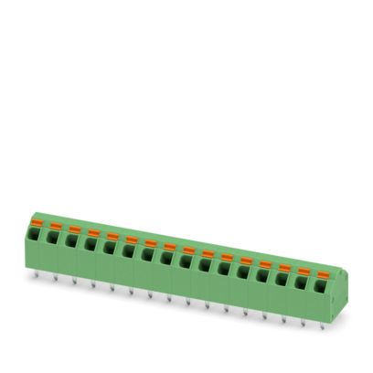 Phoenix Contact SPTA Series PCB Terminal Block, 16-Contact, 5.08mm Pitch, Wave Soldering, 1-Row, Push In Spring