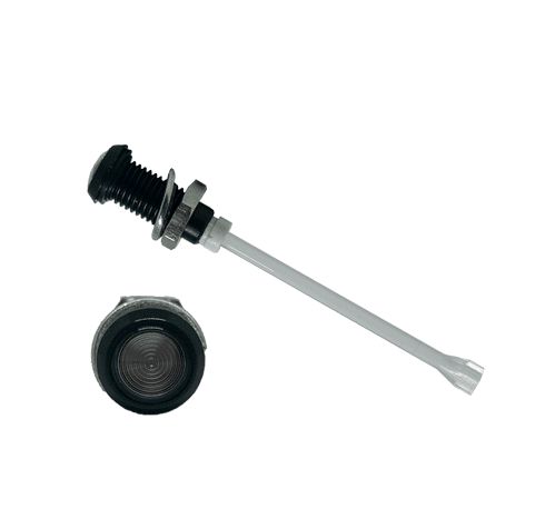RHD-1890-F9PS67PR Bivar, Panel Mount Vertical LED Light Pipe, Smoke Round Lens